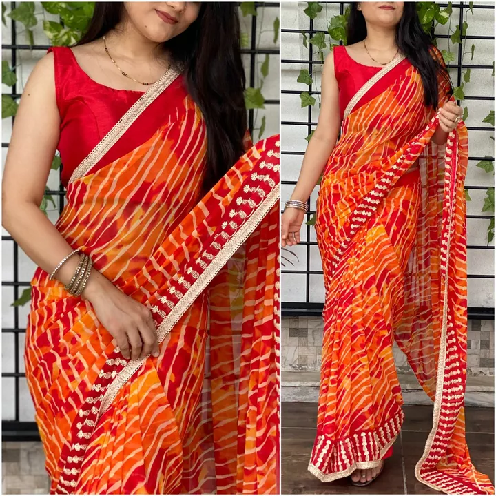 pure Georgette saree  uploaded by S.S. FASHION SURAT  on 12/9/2022