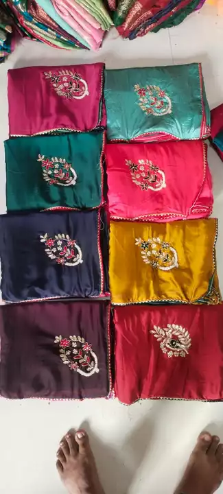 Hend work saree  uploaded by Maa majisa textiles on 12/9/2022
