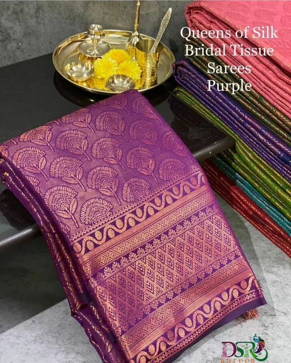 Soft litchi silk saree  uploaded by Dhanajay creation pvt Ltd  on 12/9/2022