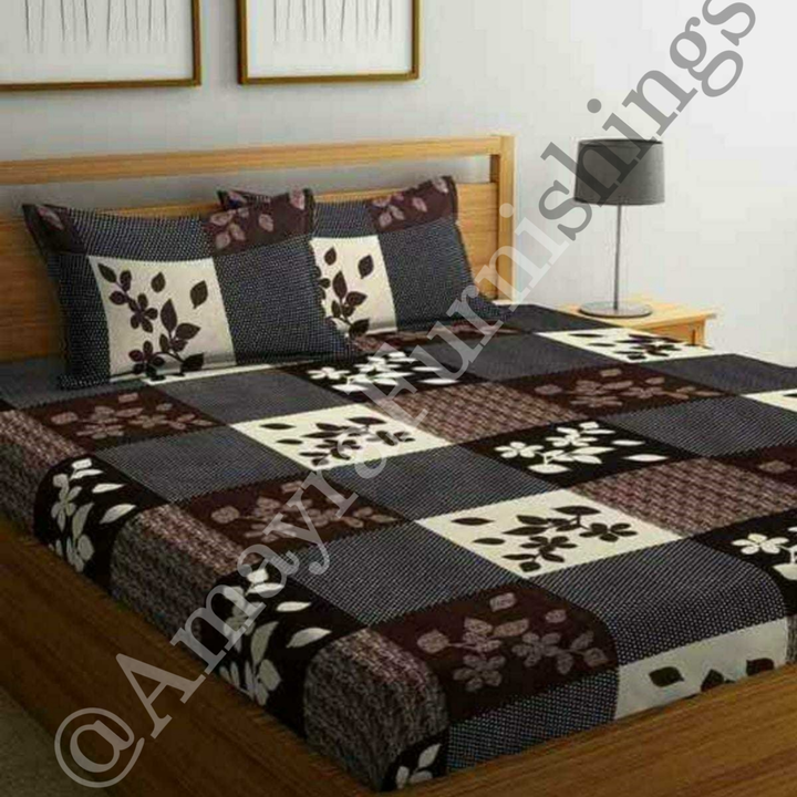 Attractive 3D Printed Double Bedsheet With 2 Pillow Cover  uploaded by business on 12/9/2022