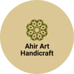 Business logo of Ahir art handicraft