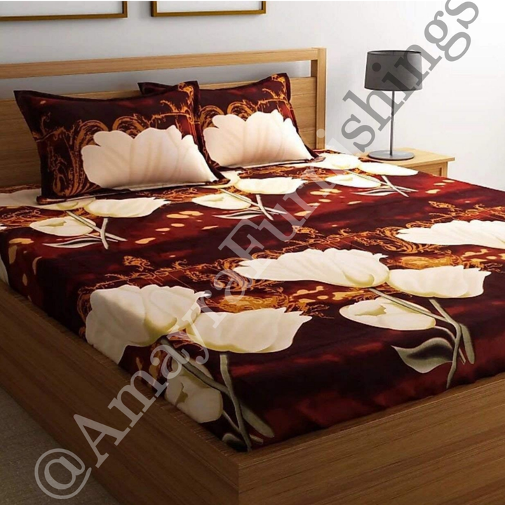 Attractive 3D Printed Double Bedsheet  uploaded by Amayra Decor on 12/9/2022