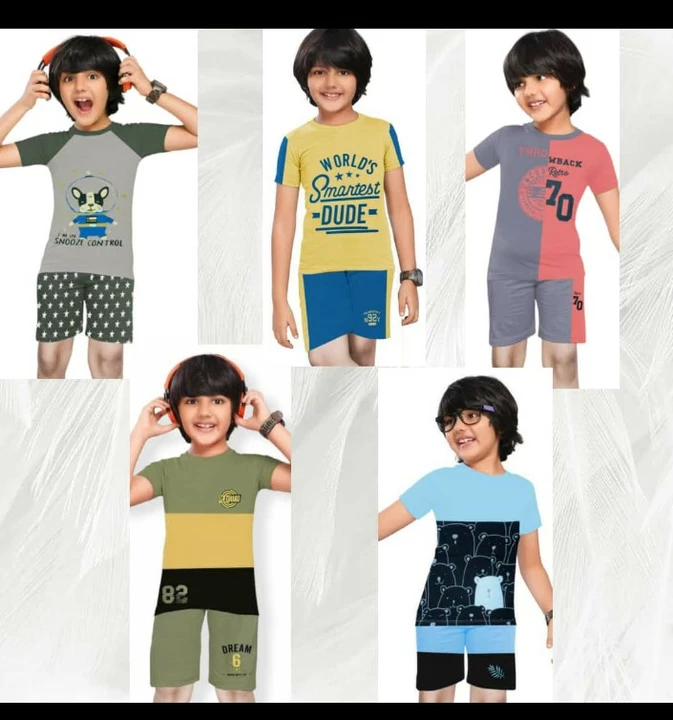 Boys shorts set  uploaded by Brahmendragarments on 12/9/2022