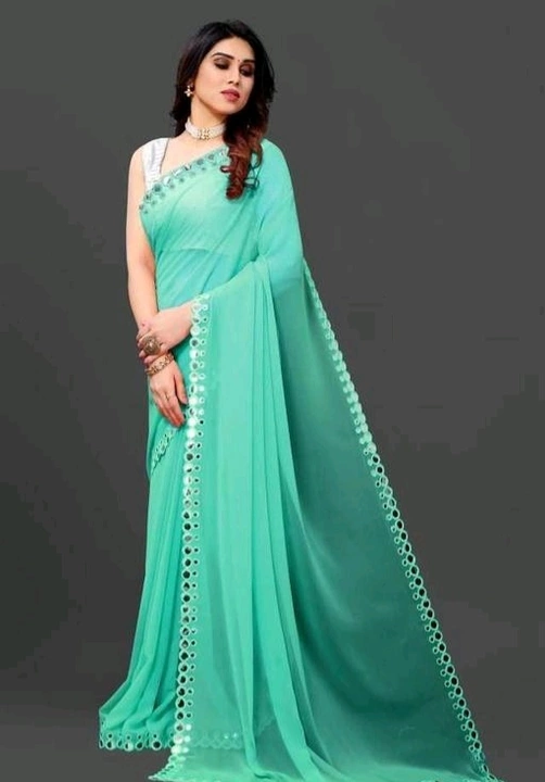 Gorgette saree uploaded by business on 12/9/2022