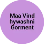 Business logo of Maa vindhywashni gorment