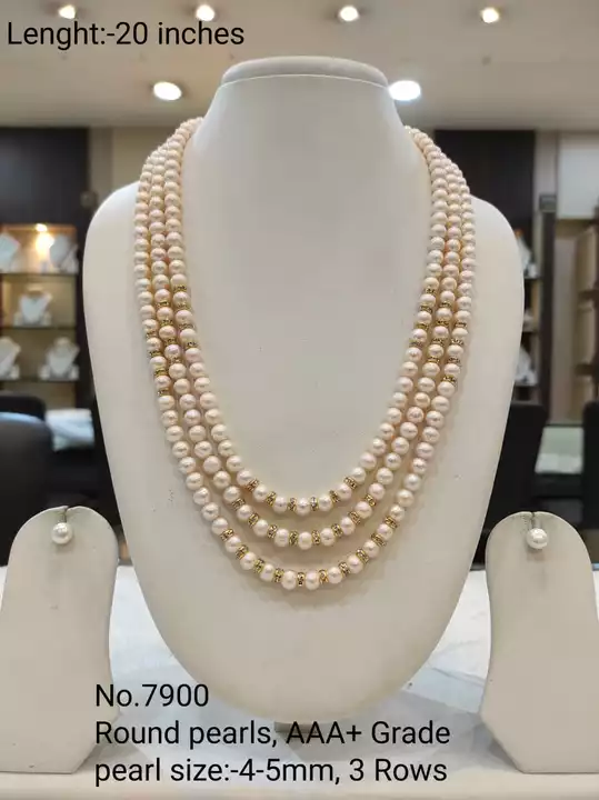 Premium quality Pearl necklace. uploaded by Nakkashi on 12/9/2022