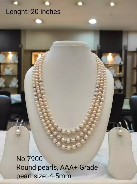 Premium quality Pearl necklace. uploaded by Nakkashi on 12/9/2022