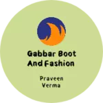 Business logo of Gabbar boot and fashion