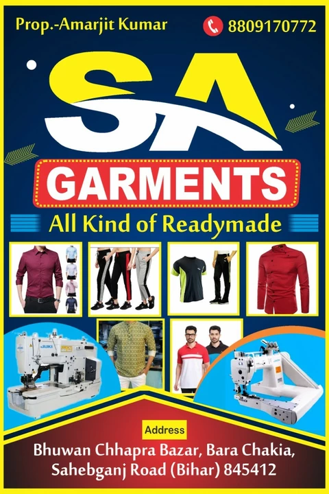 Post image SA GARMENTS CHAKIA has updated their profile picture.