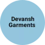 Business logo of Devansh garments