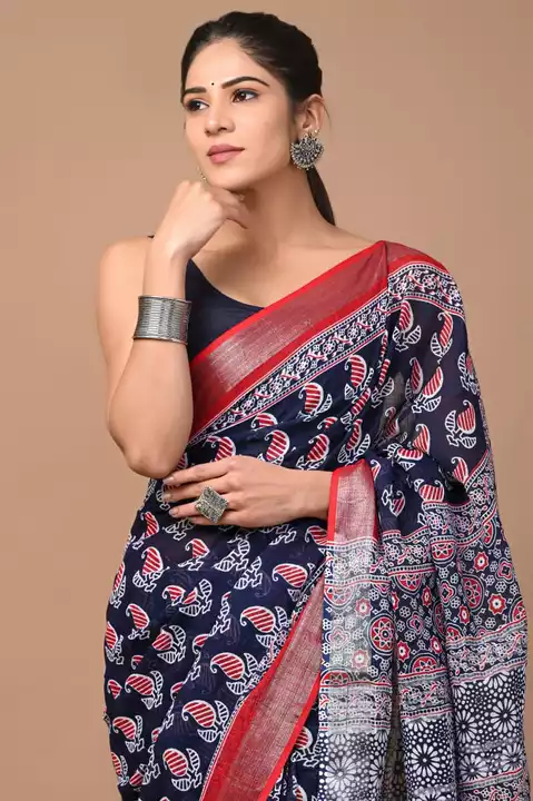 Cotton lilan saree uploaded by Jamana hand prient on 12/10/2022
