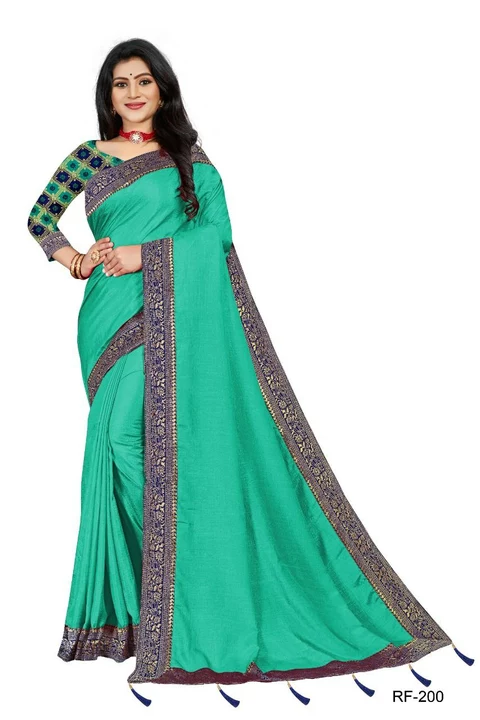 Party wear saree with blouse piece  uploaded by SN creations on 12/10/2022