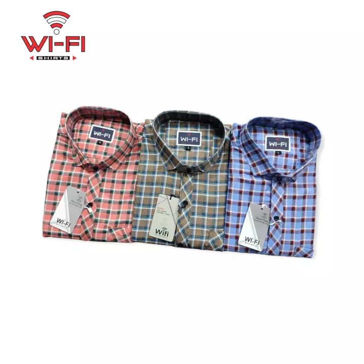 COTTON CHECKS CASUAL SHIRTS FOR MENS uploaded by 𝗗𝗜𝗛𝗔 𝗚𝗔𝗥𝗠𝗘𝗡𝗧𝗦 on 12/10/2022