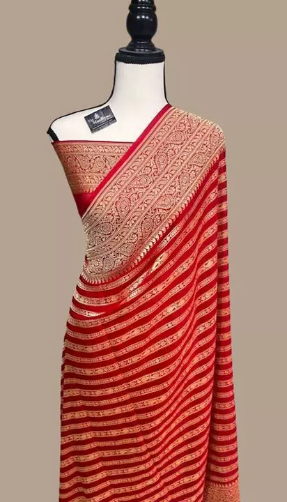 Banarasi handloom semi Georgette sarees  uploaded by business on 12/10/2022