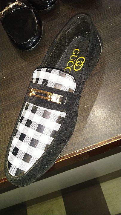 Velvet shoes in check design uploaded by business on 1/30/2021