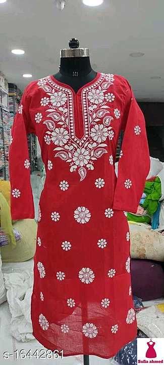 Cotton kurta uploaded by New Khushi collection on 1/30/2021