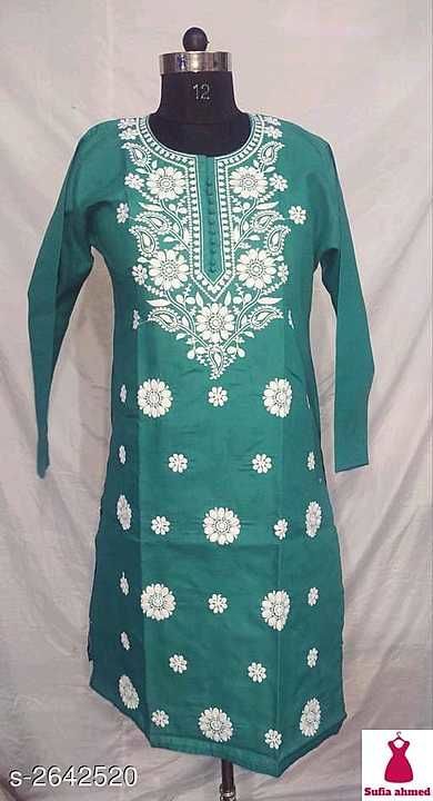 Cotton kurta uploaded by New Khushi collection on 1/30/2021