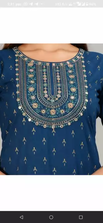 Kurti and Top and gaun for women uploaded by Shri shakti embroidery work on 12/10/2022