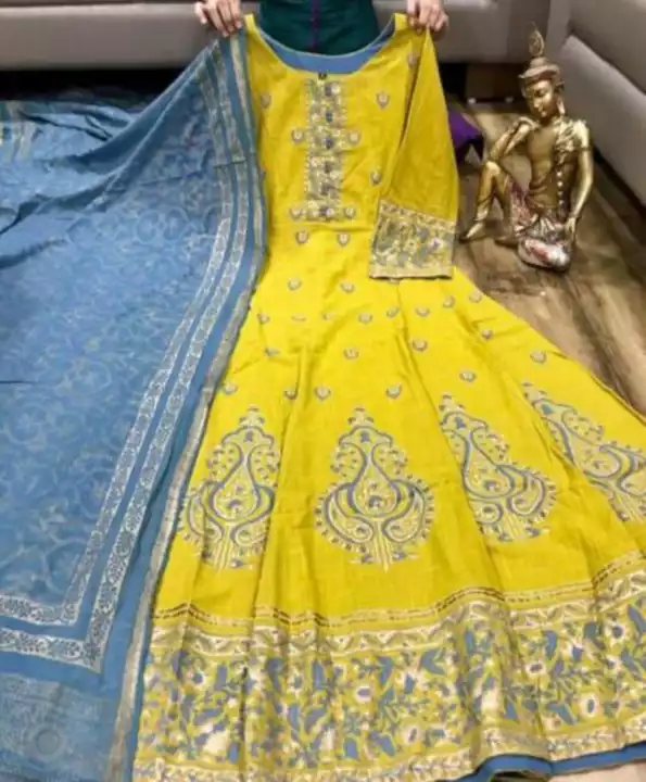 Printed gown uploaded by business on 12/10/2022