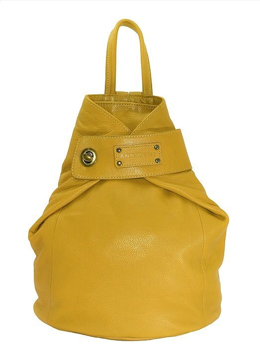 ANNODYNE Pure Leather Fashionable Casual Backpack with Adjustable Backstrap for Women (Mustard) uploaded by business on 1/31/2021