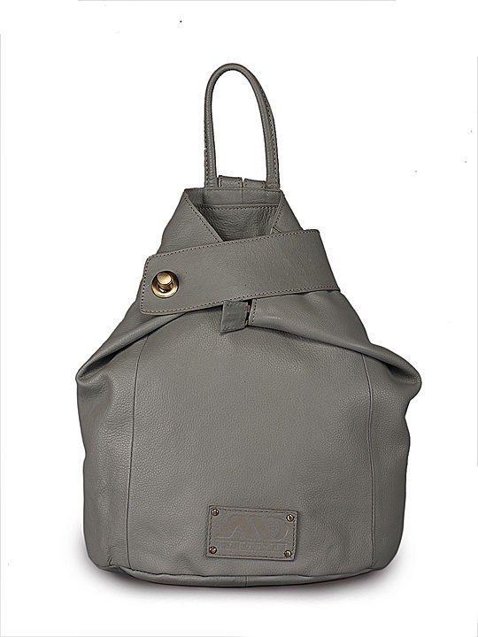 ANNODYNE Pure Leather Fashionable Casual Backpack with Adjustable Backstrap for Women (Light Grey) uploaded by ANNODYNE on 1/31/2021