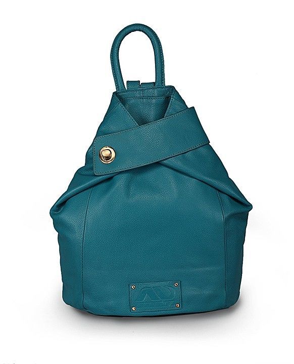 ANNODYNE Pure Leather Fashionable Casual Backpack with Adjustable Backstrap for Women (Turquoise) uploaded by business on 1/31/2021
