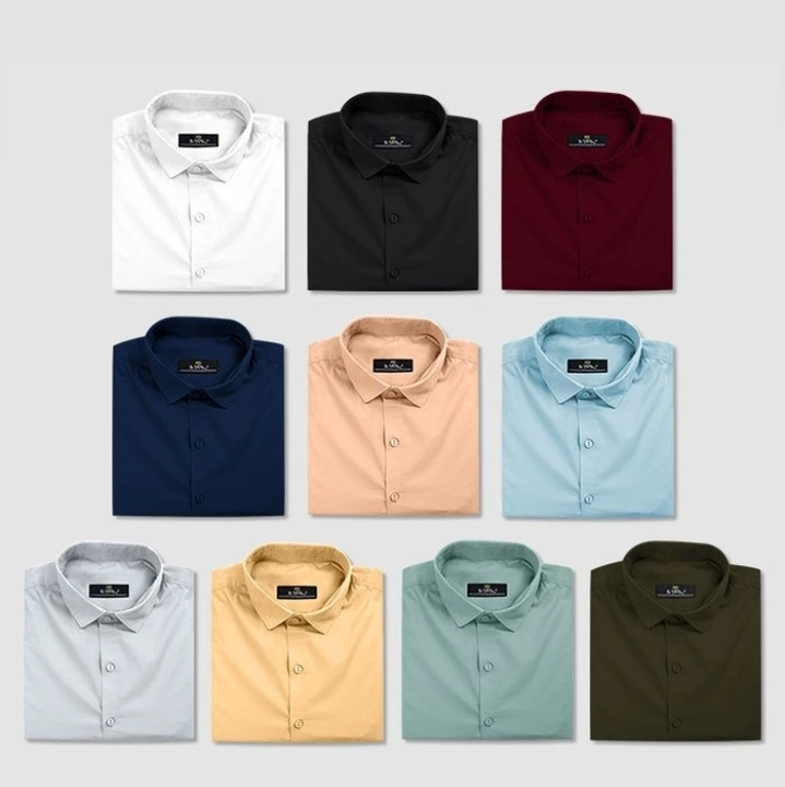 Plain fashion able and formal shirts for men uploaded by business on 12/10/2022