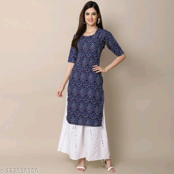 Catalog Name:*Aakarsha Sensational Kurtis*
Fabric: Crepe
Sleeve Length: Three-Quarter Sleeves
Patter uploaded by Home delivery all india on 12/11/2022