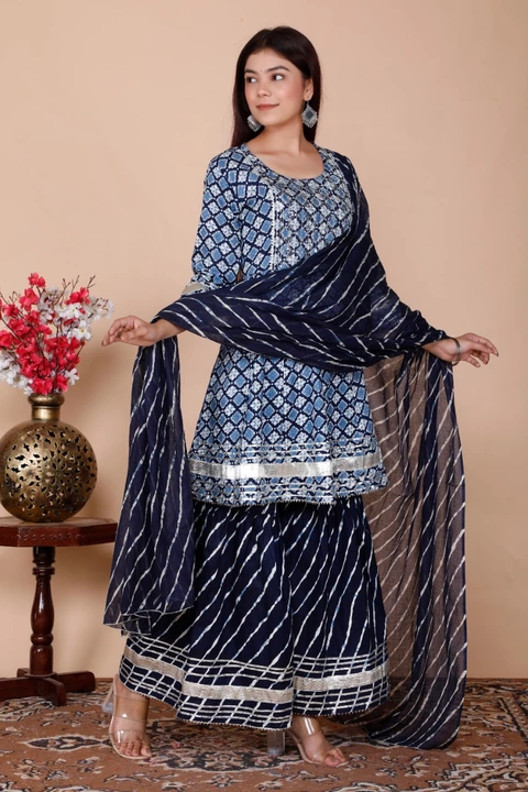 Cotton gharara.  uploaded by Royal fashion hub on 12/11/2022