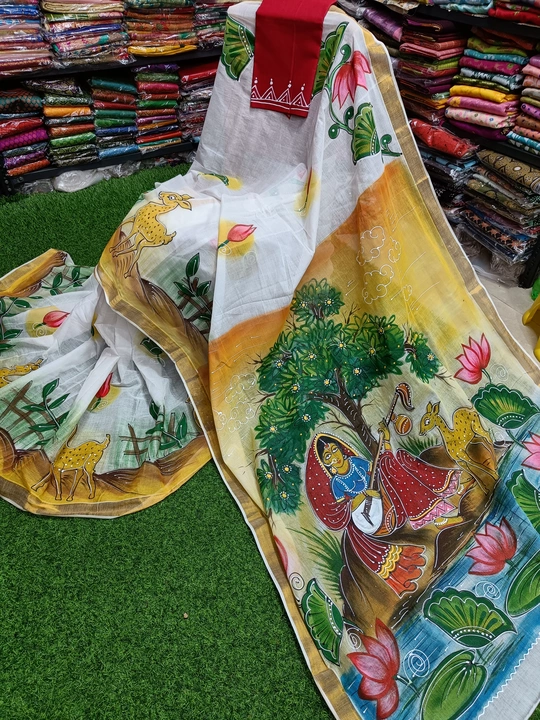 Post image Kerala cotton upor hand paint with bp only Rs 425