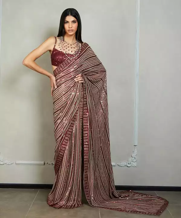 New designer Launching saree single piece available order now  uploaded by almirani _Creation on 12/11/2022