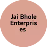 Business logo of Jai bhole enterprises