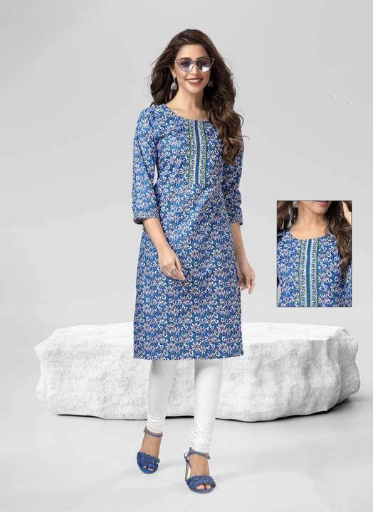 Designer wear cotton kurti  uploaded by business on 12/11/2022