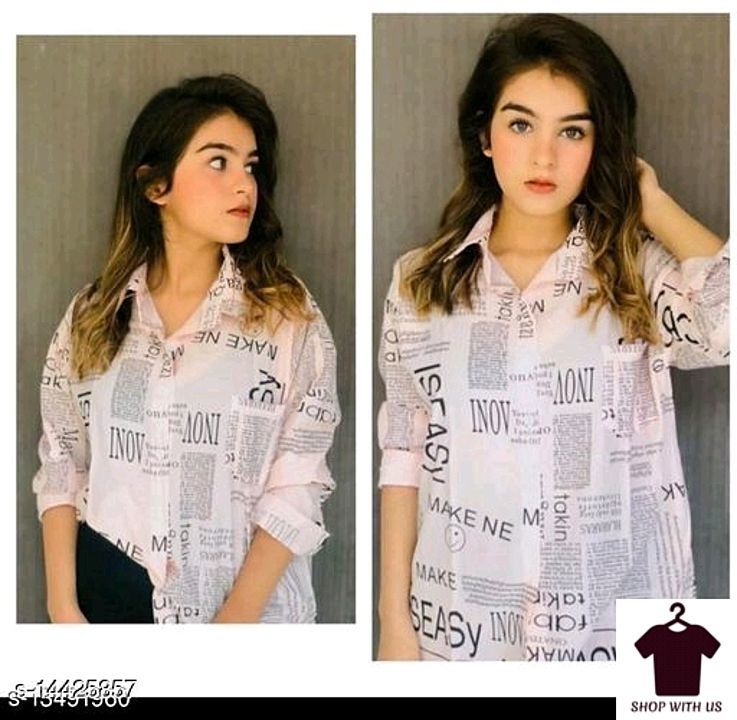 paper print tops for girls uploaded by SHOP WITH US on 1/31/2021
