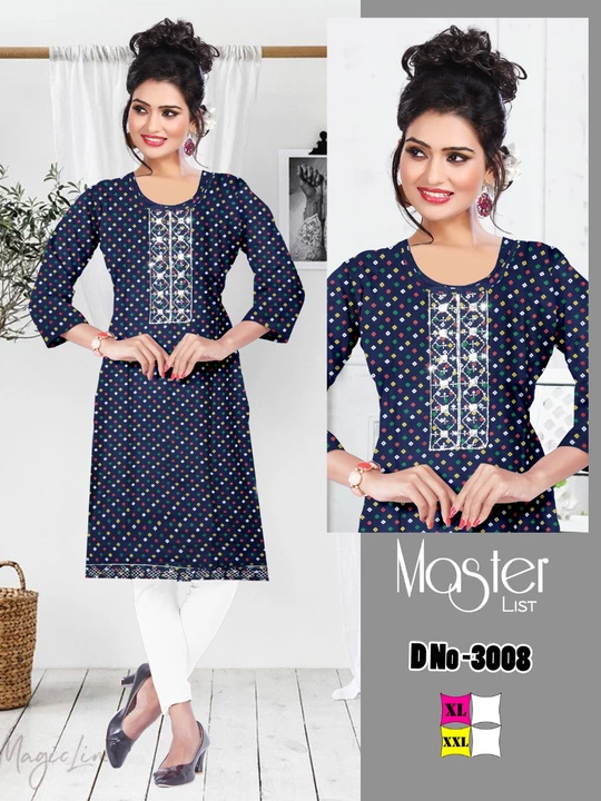 Rayon sequence worl kurti  uploaded by Maruti traders on 12/11/2022