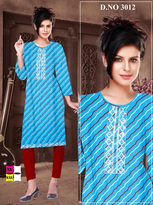 Rayon sequence worl kurti  uploaded by Maruti traders on 12/11/2022