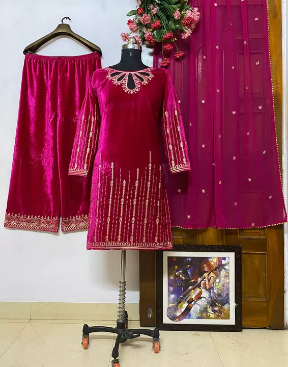 Product image of winter salwar suit, price: Rs. 999, ID: winter-salwar-suit-f15312c4