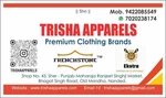 Business logo of Trisha apparels