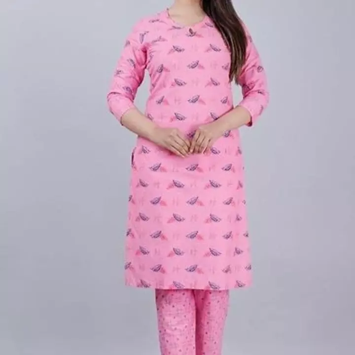 Womens Cotton Kurta Pant Set uploaded by Sukanya Shopy on 12/12/2022