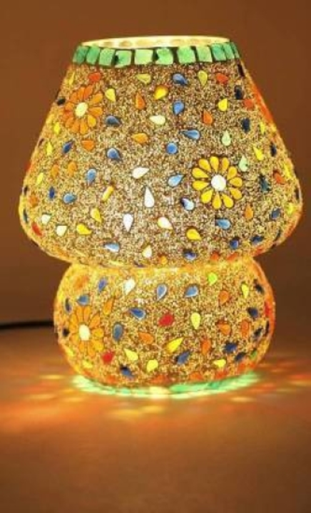 Ak MOSAIC TABLE LAMP multicolore  uploaded by JEEVANI (AK ENTERPRISES) on 12/12/2022