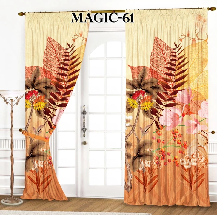 Curtains with digital print and punching uploaded by business on 12/12/2022