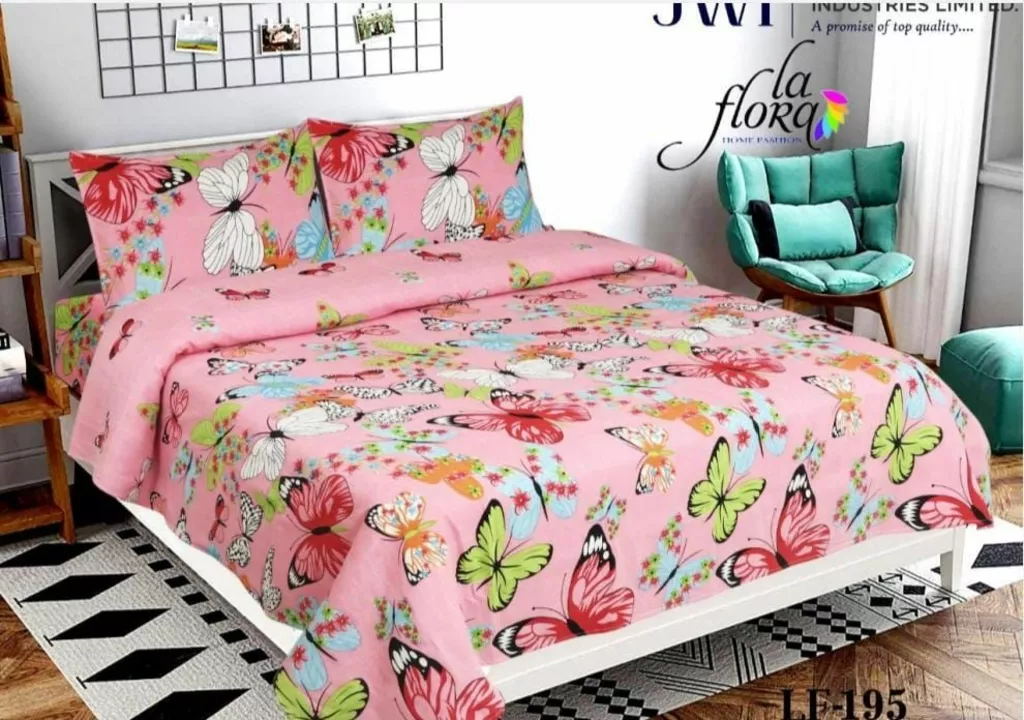Bed sheets with two pillow cover   uploaded by Kreative konnextion Textile on 12/12/2022