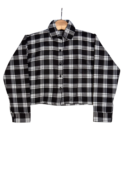 Checked woman crop shirts with inner uploaded by business on 12/12/2022