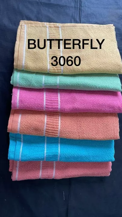 Cotton Towel/3060 - BUTTERFLY - 300 GRAM - COTTON  uploaded by Kreative konnextion Textile on 12/12/2022