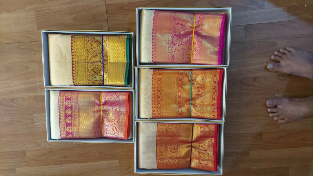 Pure Kanchipuram silks sarees uploaded by business on 12/12/2022