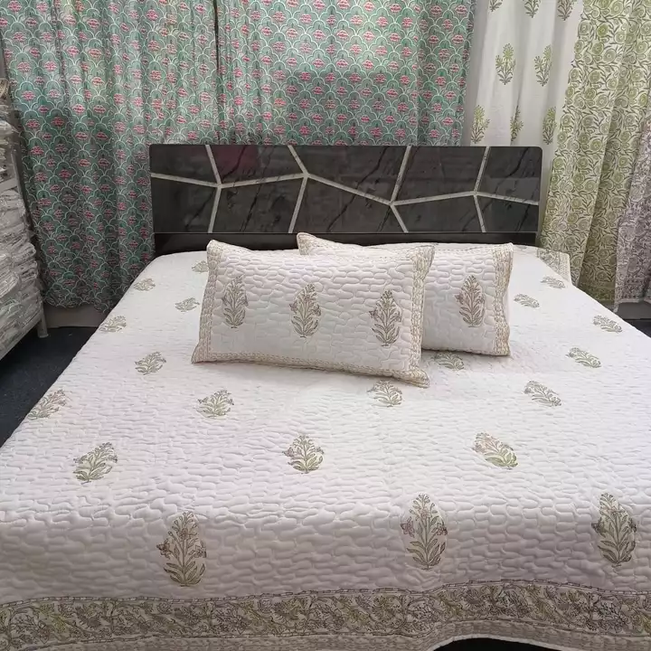 Handblock Bedcover (90 by 108 )  uploaded by Geeta textile on 12/12/2022