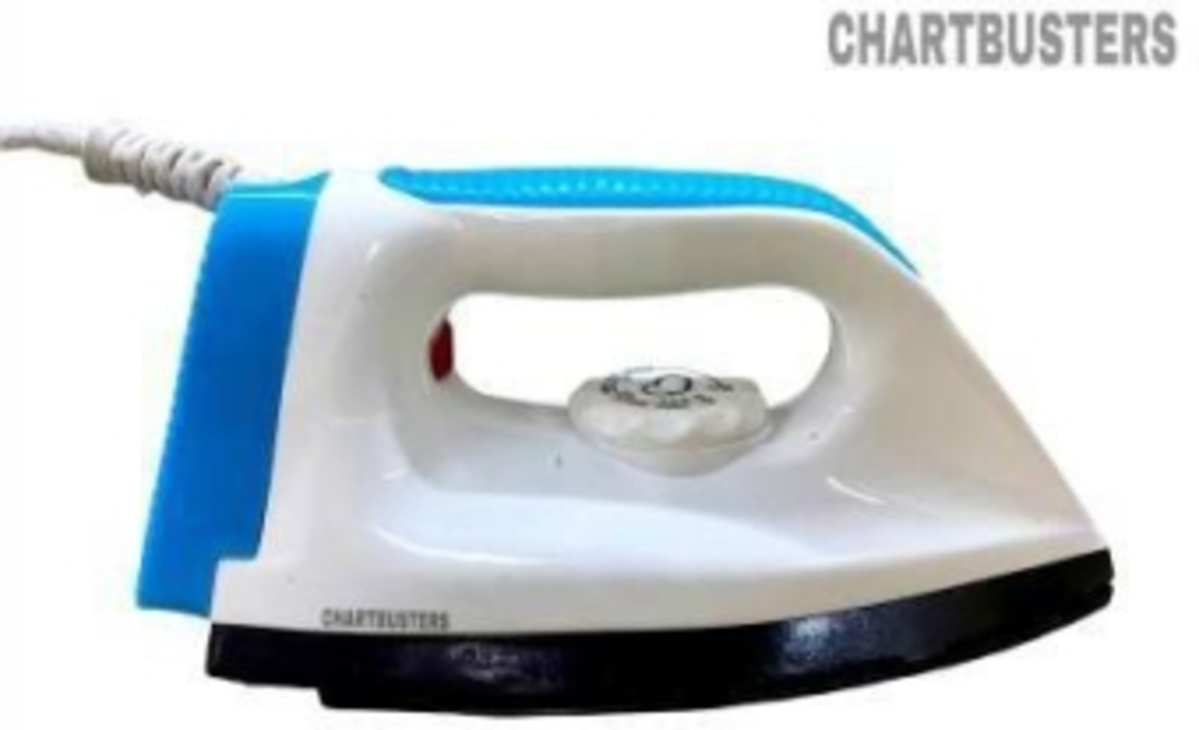 chartbusters LONG LIFE Non-stick Compact Superior Quality light weight - 750 W Dry Iron  uploaded by Mall95store on 12/12/2022