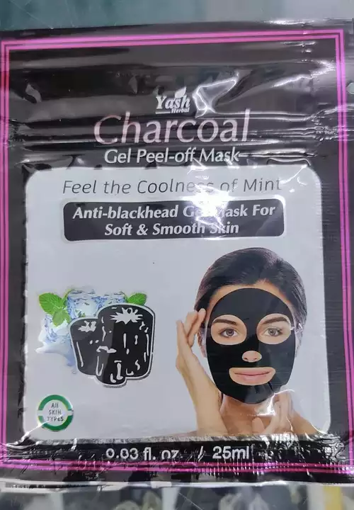 Charcoal peel off mask uploaded by Inaaya Fashion & Cosmetics on 12/12/2022
