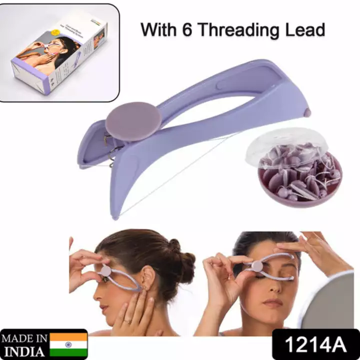 1214A Slique Painless Eyebrow, Upper Lips, Face and Body Hair Removal Threading Manual Tweezer Machi uploaded by DeoDap on 12/13/2022