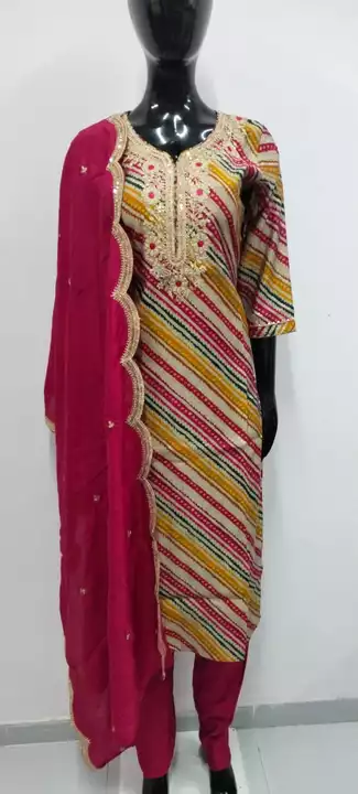 Ethnic Wear Top Pant Dupatta Set  uploaded by business on 12/13/2022